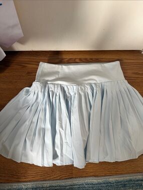 all in motion Light Blue Pleated Skort